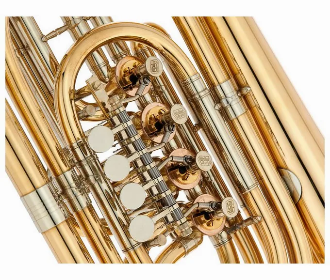 Krinner Bb-Bass Trumpet 4 valve GM raw, vue 4
